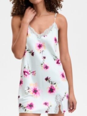 I.n.c. International Concepts Women's Lace-Trim Satin Chemise XXL, NWT